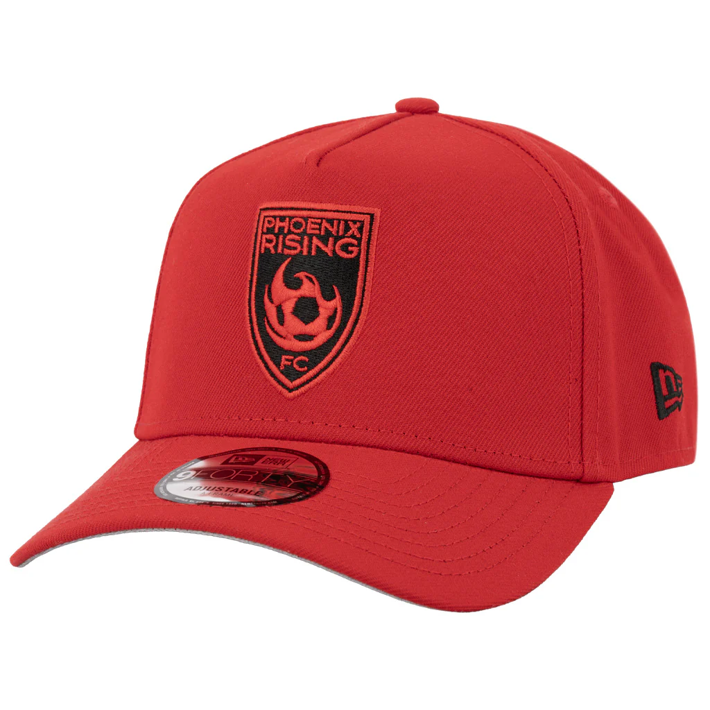 Phoenix Rising New Era Black Shield 9FORTY A-Frame Snapback Hat - Red - Image 2