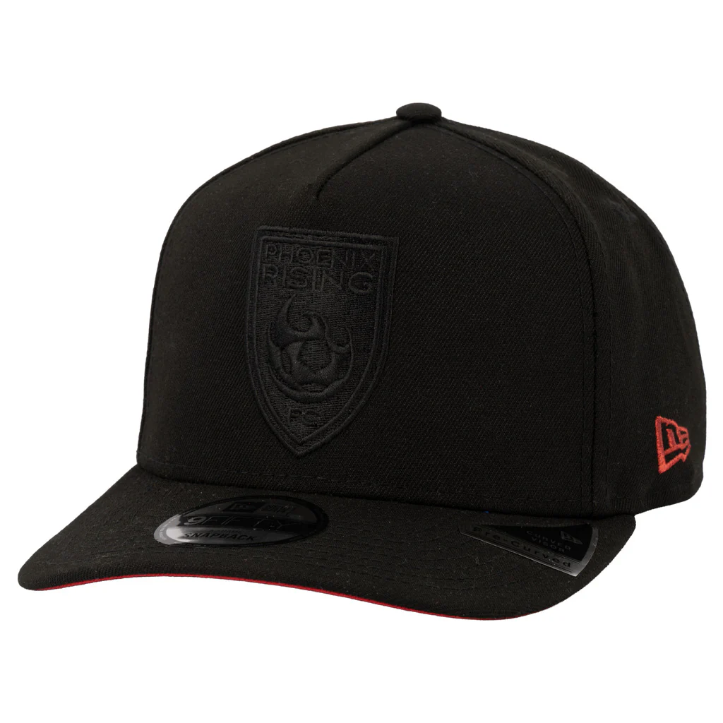 Phoenix Rising New Era Black Shield Red Under Visor 9FIFTY A-Frame Snapback Hat - Black - Image 2