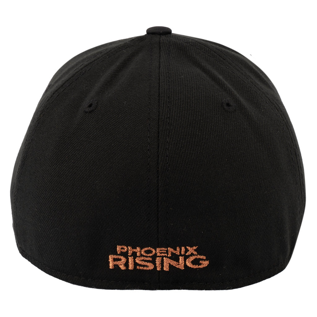 Phoenix Rising New Era Copper Fireball Featherweight 39THIRTY Flex Fit Hat - Black - Image 2