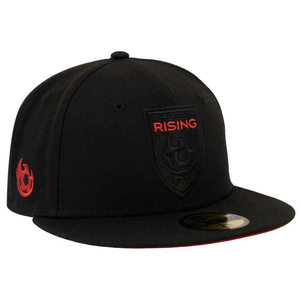Phoenix Rising New Era Red Under Visor 59FIFTY Fitted Hat - Black