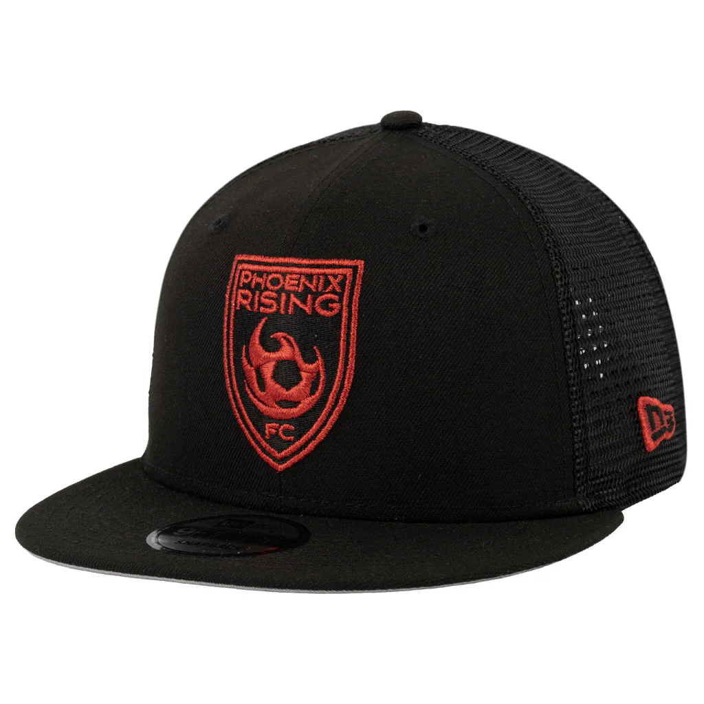 Phoenix Rising New Era Shadowline Trucker 9FIFTY Snapback Hat - Black - Image 2