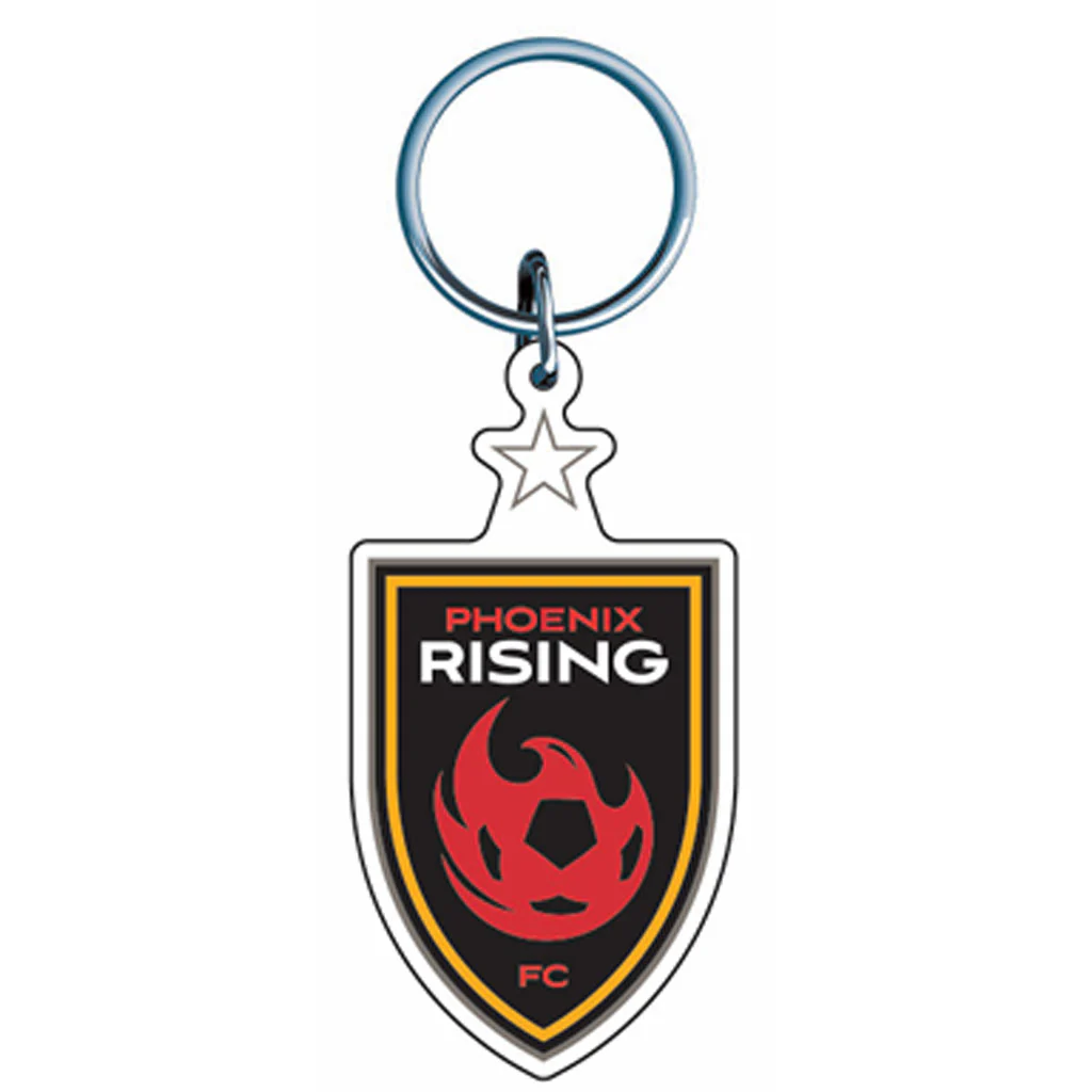 Phoenix Rising WinCraft Hi-Def Keychain With Star - Red