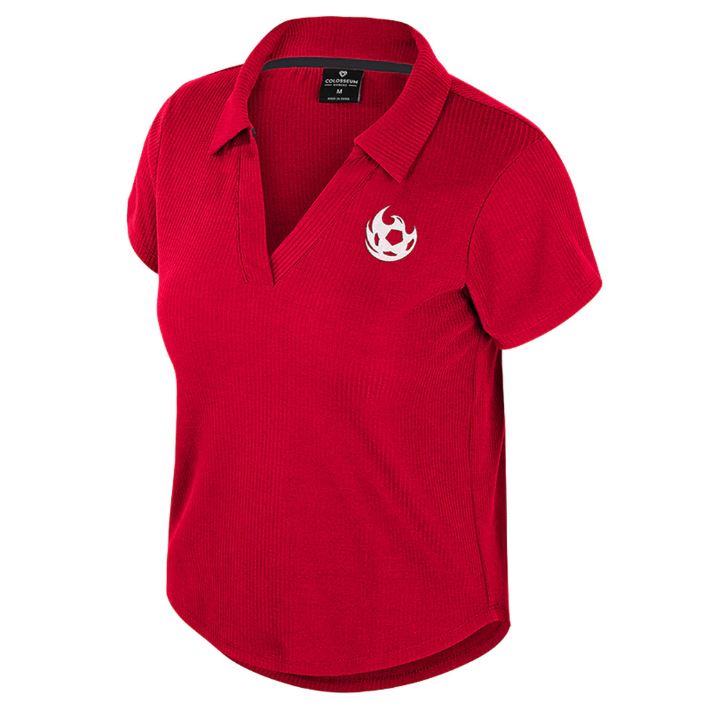 Phoenix Rising Women's Colosseum Sublime Ribbed Polo - Red