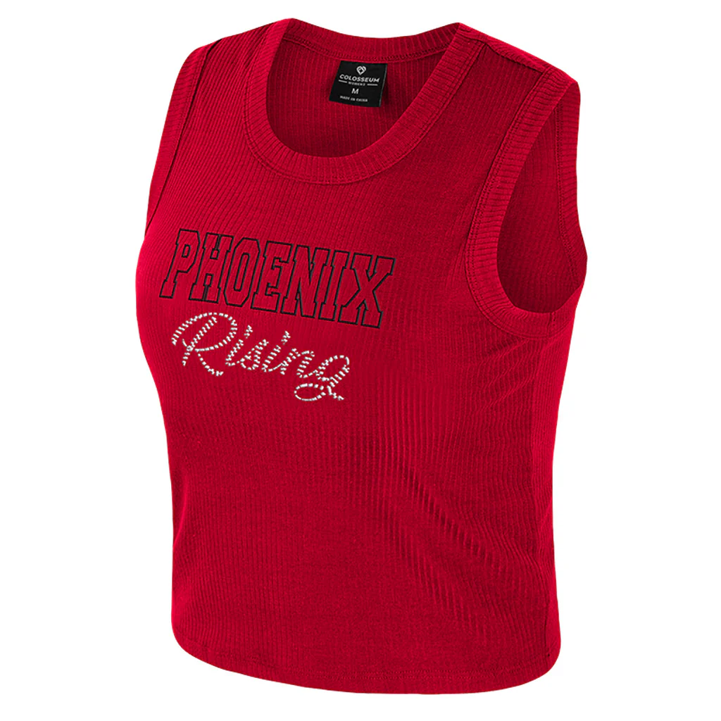 Phoenix Rising Women's Colosseum Sublime Ribbed Tank Top - Red
