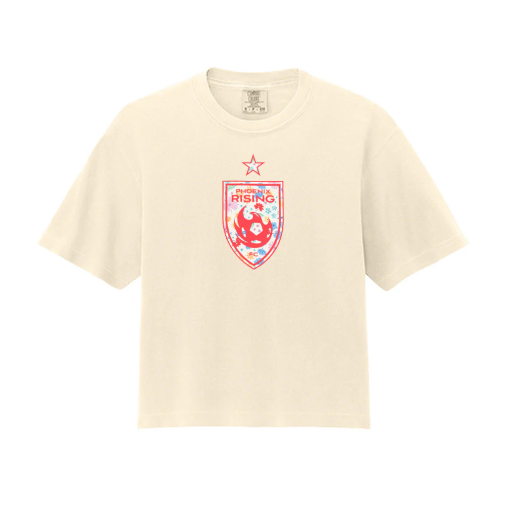 Phoenix Rising Women's Mother's Day Box Crop T-Shirt - Cream