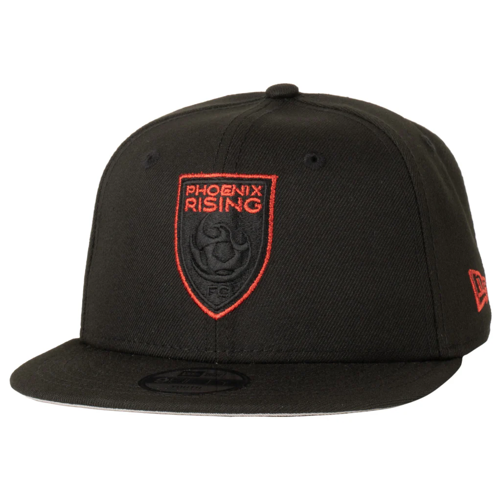 Phoenix Rising Youth New Era Metallic Red 9FIFTY Snapback Hat - Black