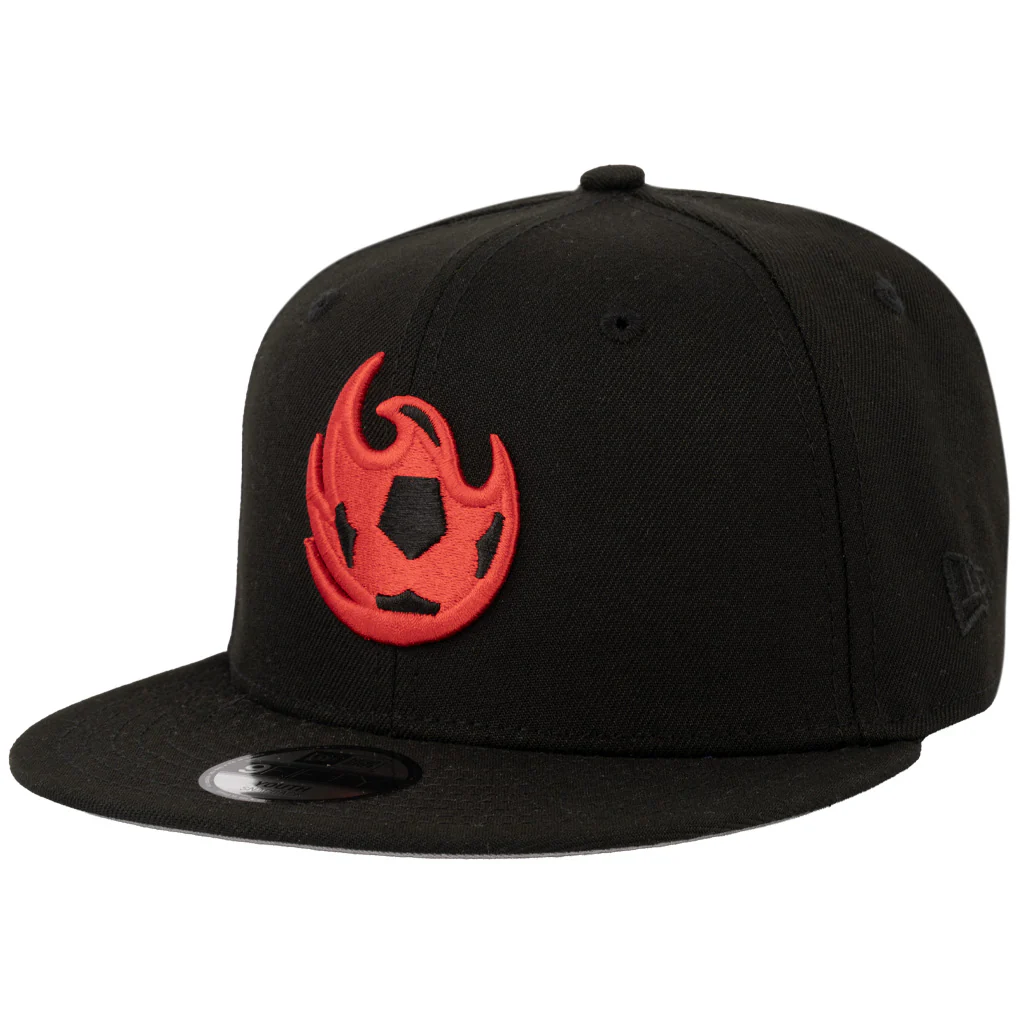 Phoenix Rising Youth New Era Red Fireball 9FIFTY Snapback Hat - Black - Image 2