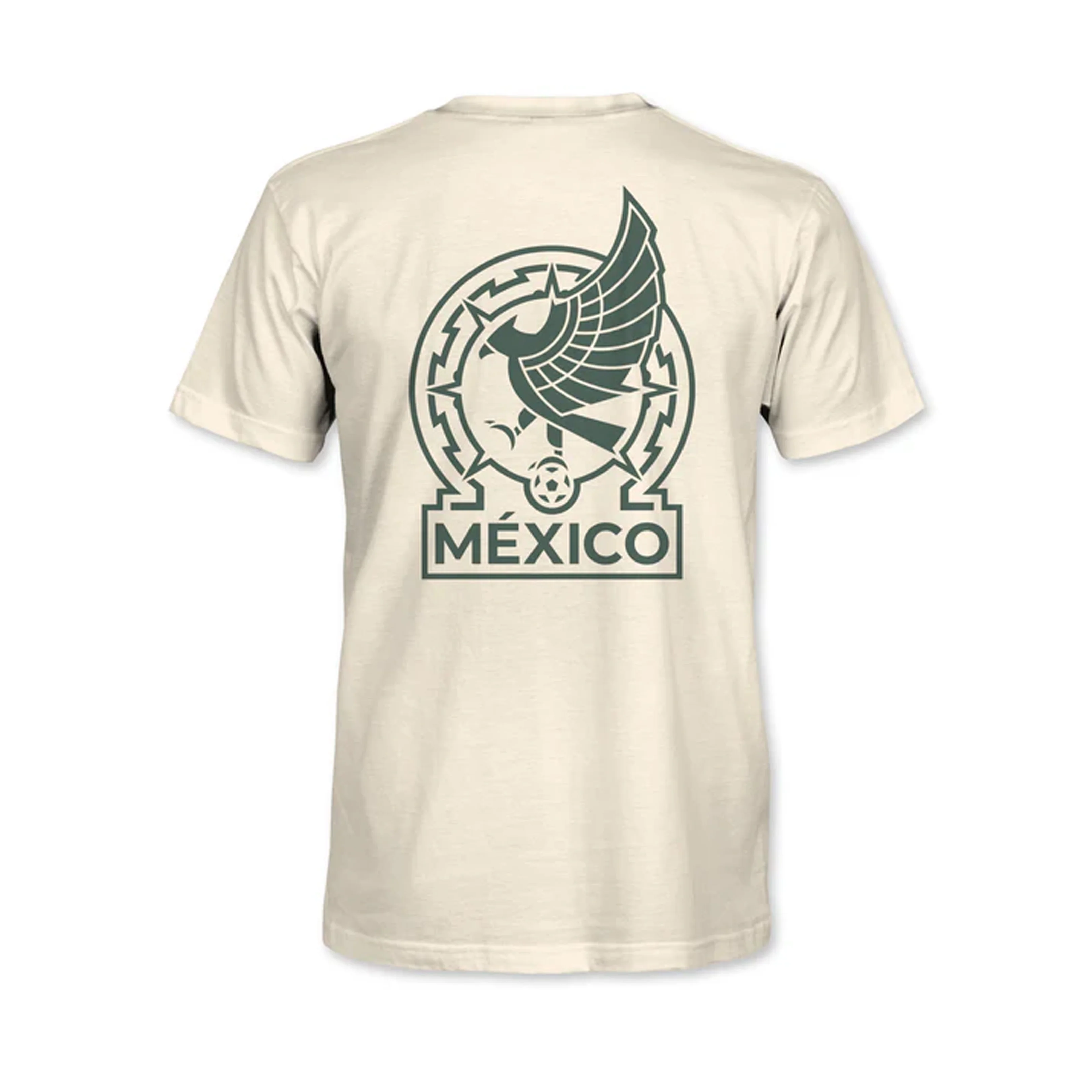 Mexico National Team 1863 FC Team Logo Heavyweight T-Shirt- Cream - Image 2