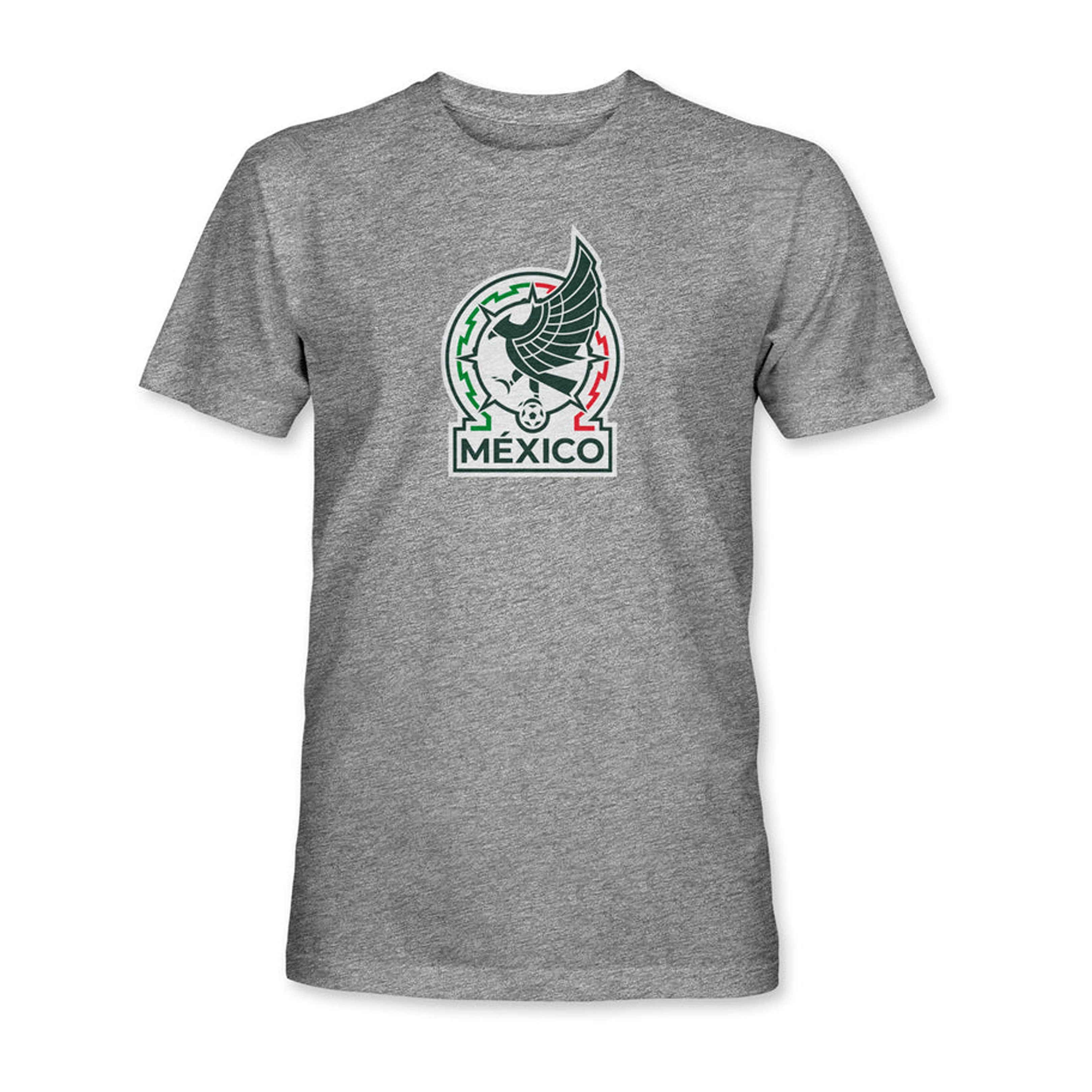 Mexico National Team 1863 FC Team Logo Vintage Twist Triblend T-Shirt- Heather Gray