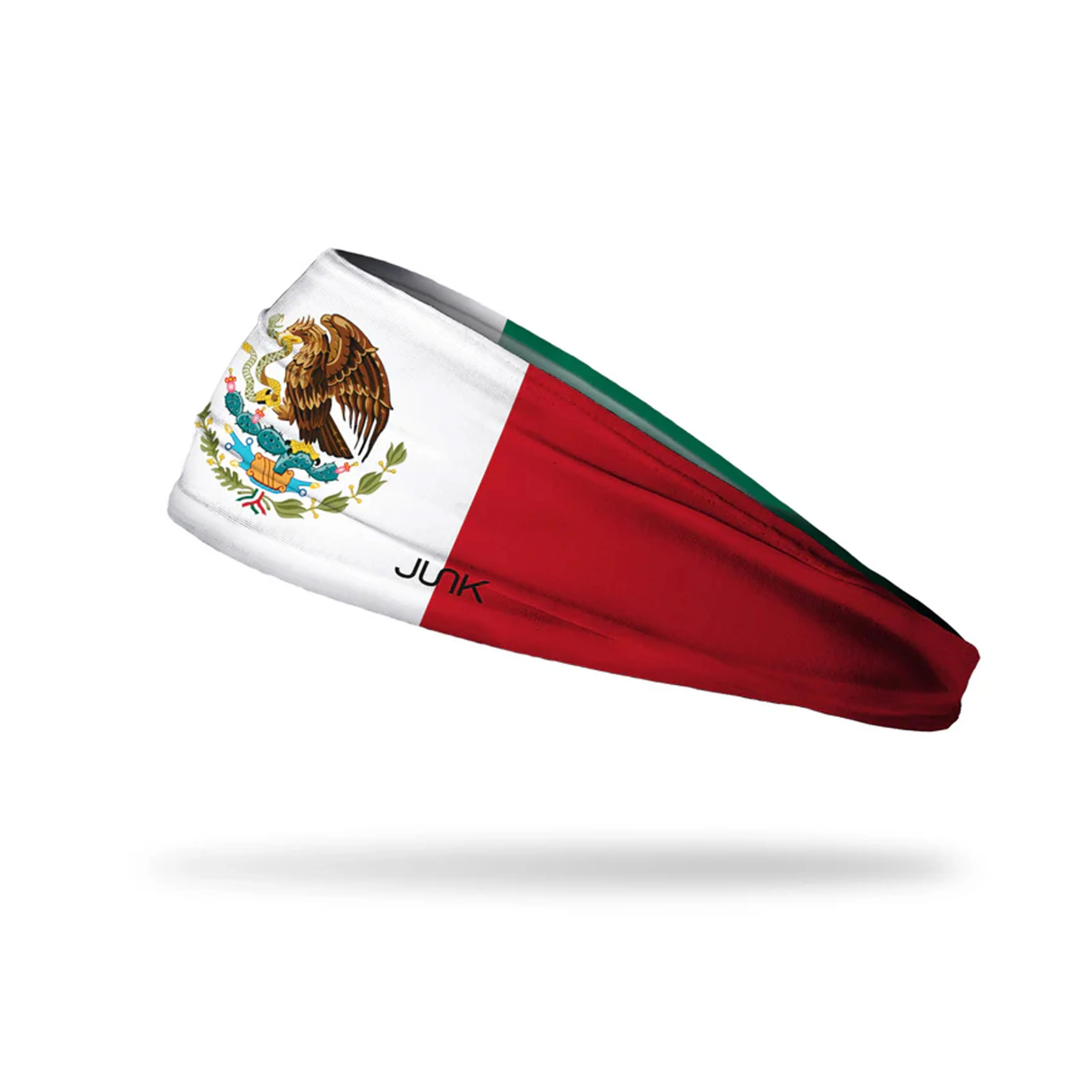 Mexico Junk Brands Flag Big Band Headband- White