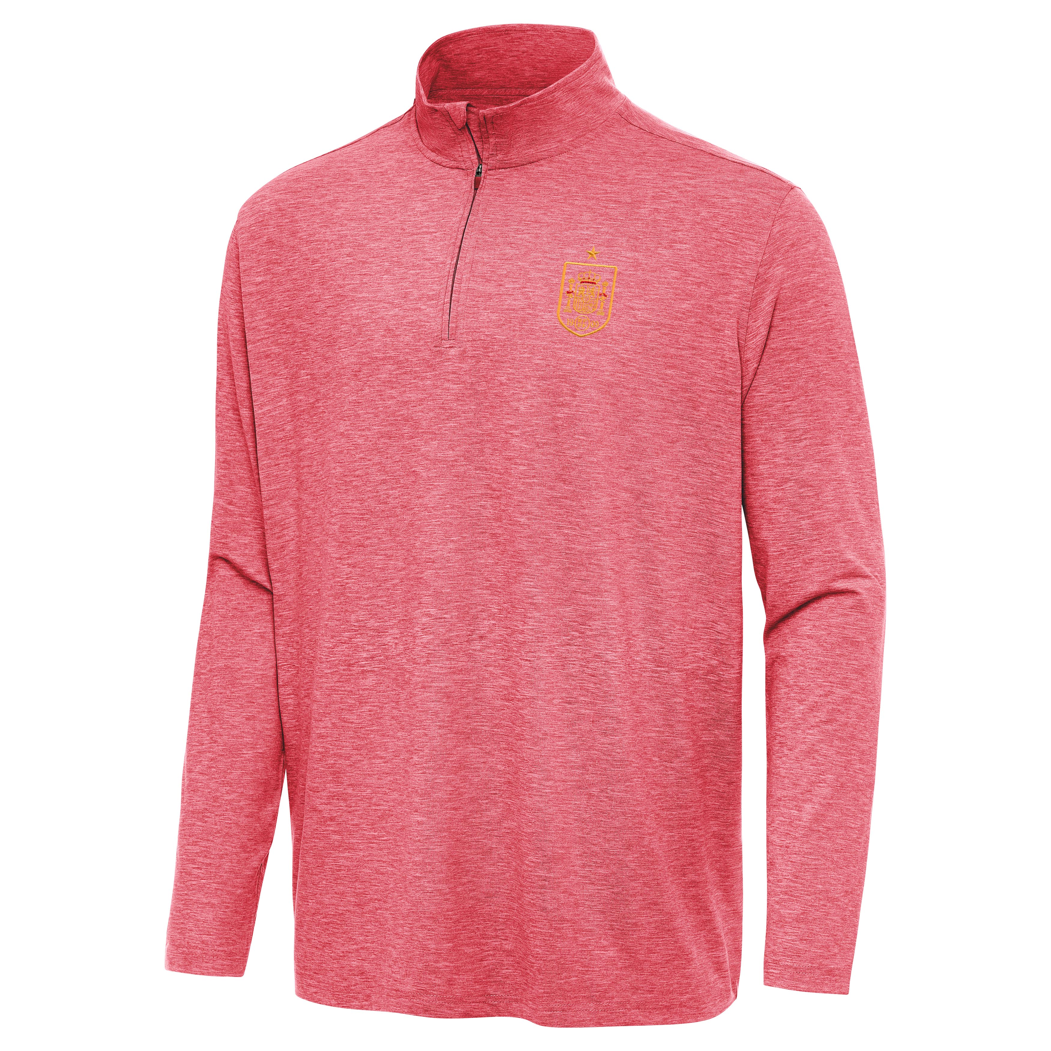 Spain National Team Antigua Men's Master 1/4 Zip Pullover - Red