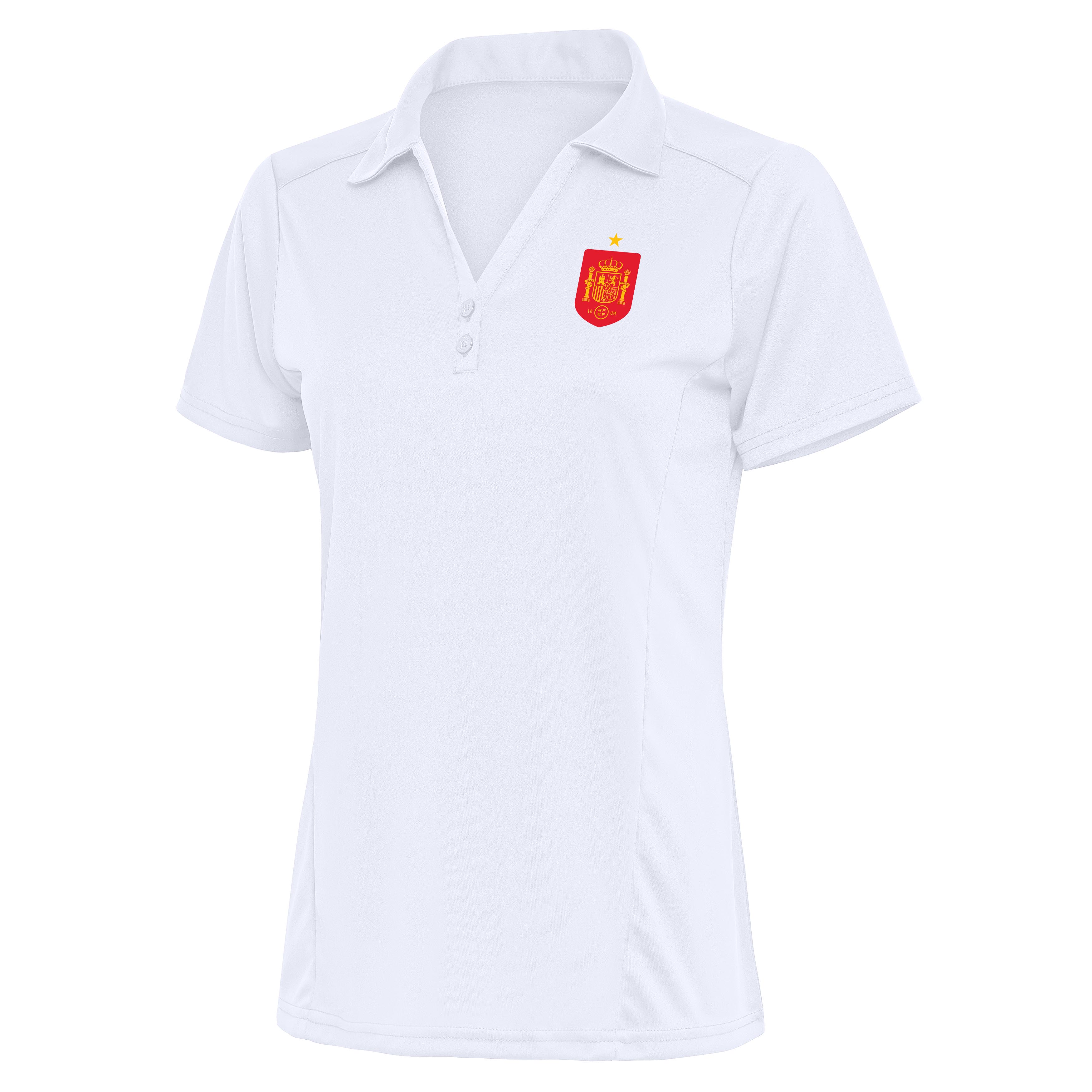 Spain National Team Antigua Women's Statement Polo - White