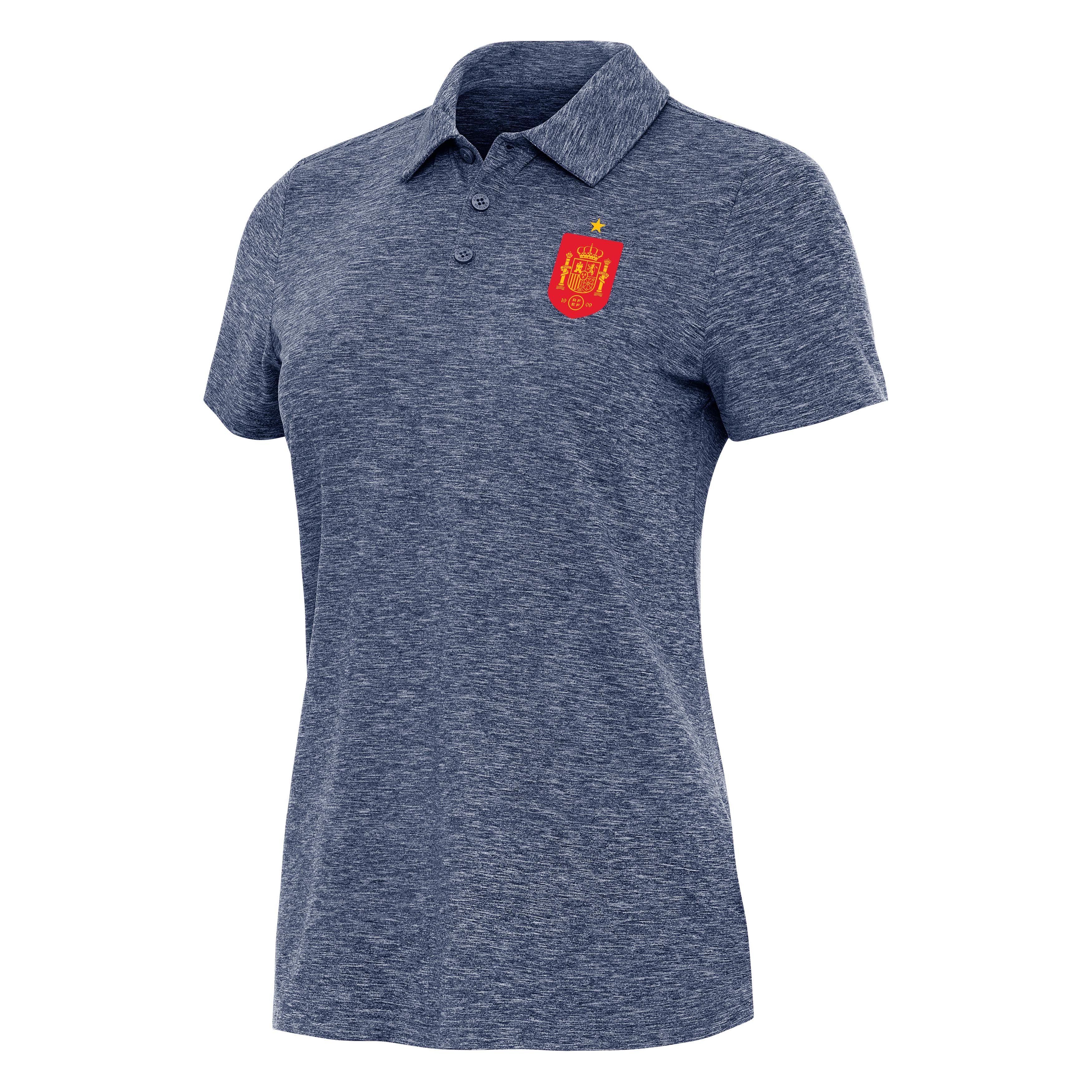 Spain National Team Antigua Women's Triple Shot Polo - Navy