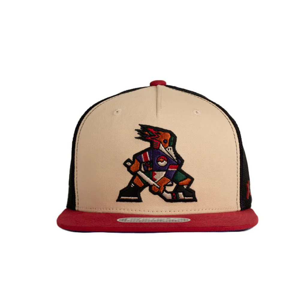 Tucson Roadrunners Kachina Skater X13 Snapback Trucker Hat - Cream - Image 2