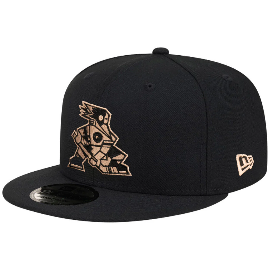 Tucson Roadrunners New Era Tan Kachina 9FIFTY Snapback Hat - Black