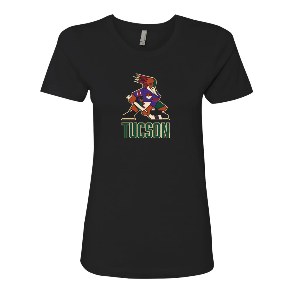 Tucson Roadrunners Women's Kachina Logo Stack T-Shirt - Black
