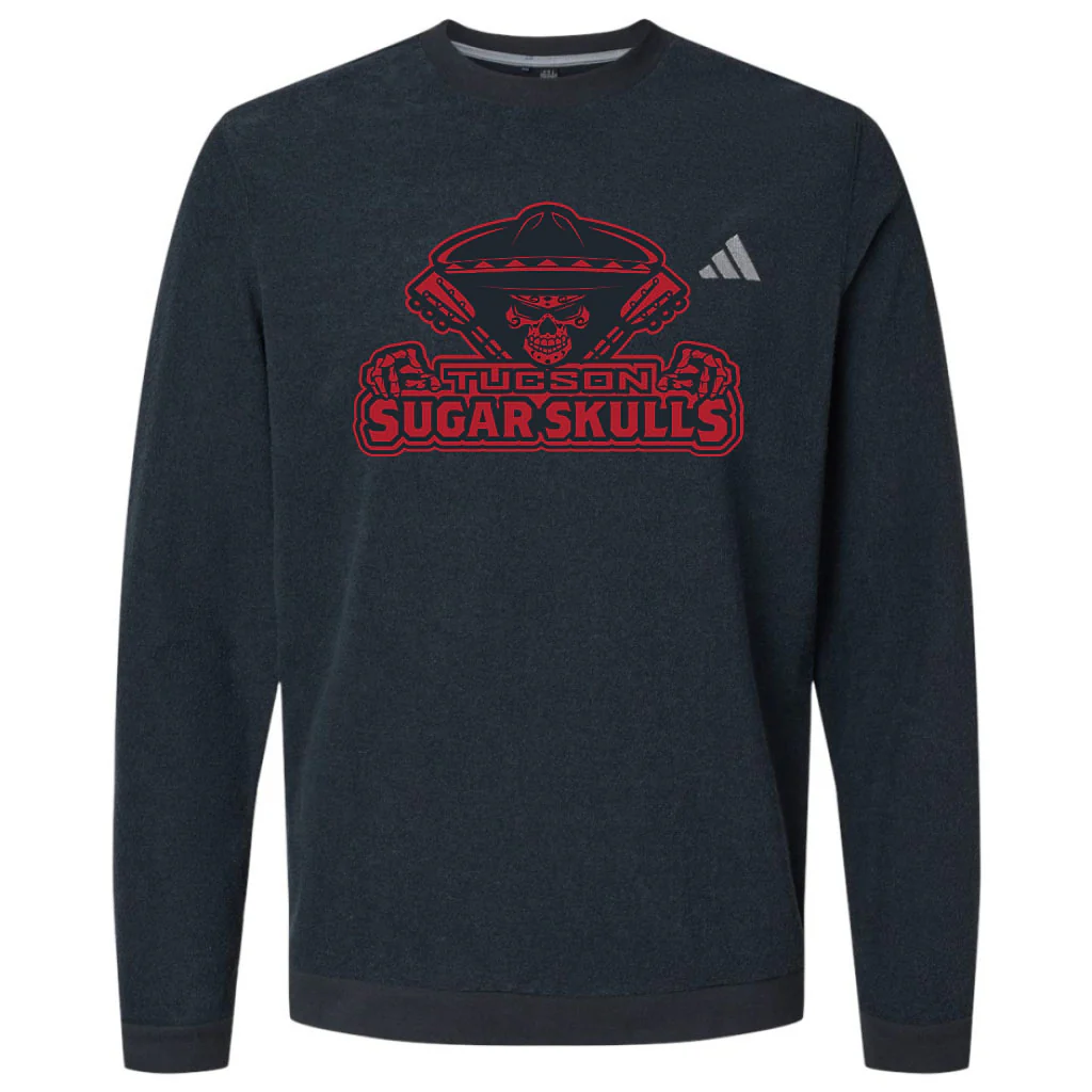 Tucson Sugar Skulls adidas Red Logo Stack Crew - Black