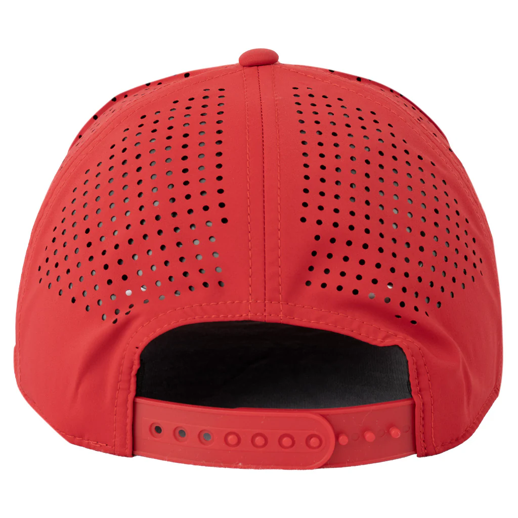 Tucson Sugar Skulls Branded Bills Logo Stack Curved 5 Panel Rope Adjustable - Red - Image 2