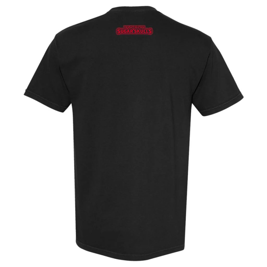 Tucson Sugar Skulls Comfort Colors Hands Wordmark Heavyweight Tee - Black - Image 2