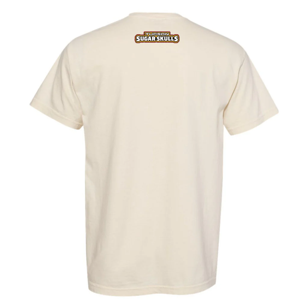 Tucson Sugar Skulls Comfort Colors Hands Wordmark Heavyweight Tee - Ivory - Image 2