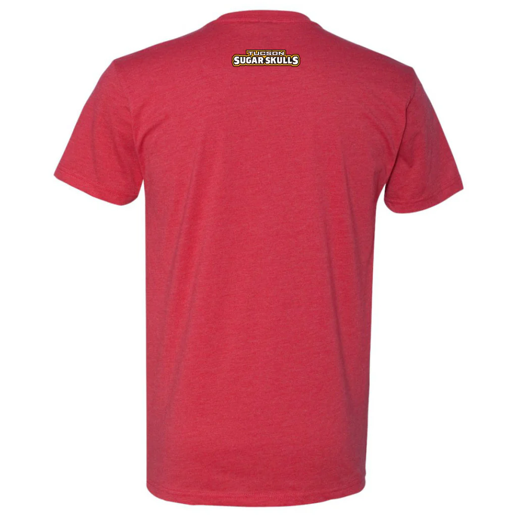 Tucson Sugar Skulls Logo Stack Tee - Red - Image 2