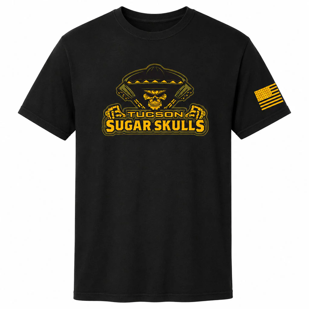 Tucson Sugar Skulls Military Appreciation T-Shirt - Black