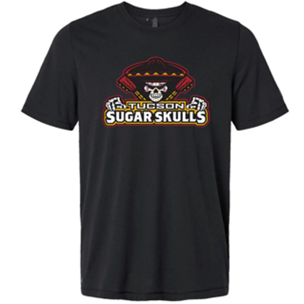 Tucson Sugar Skulls Youth Team Color Logo T-Shirt - Black