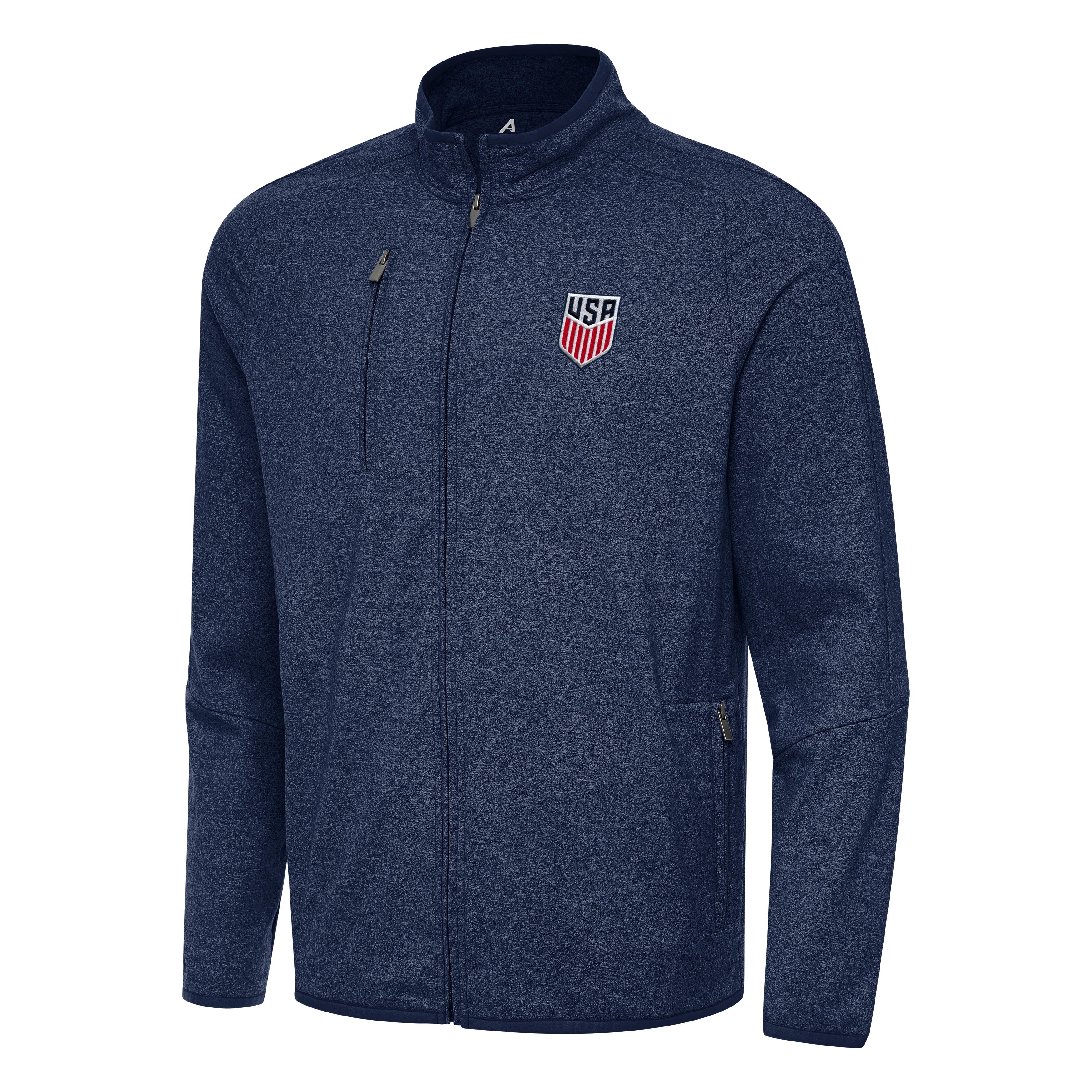USMNT National Team Antigua Men's Hold-Up Jacket - Navy