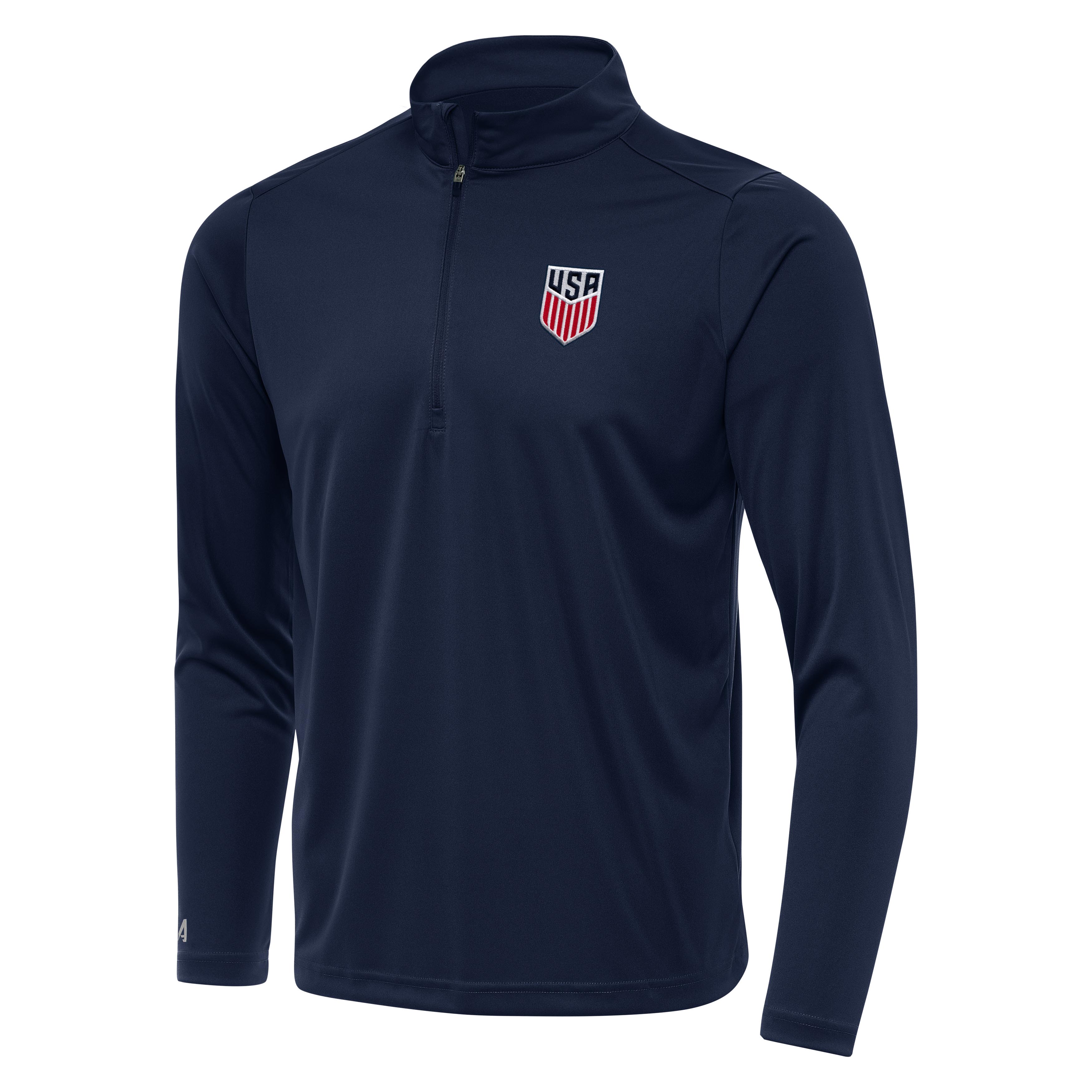 USMNT National Team Antigua Men's Tribute 1/4 Zip Pullover - Navy