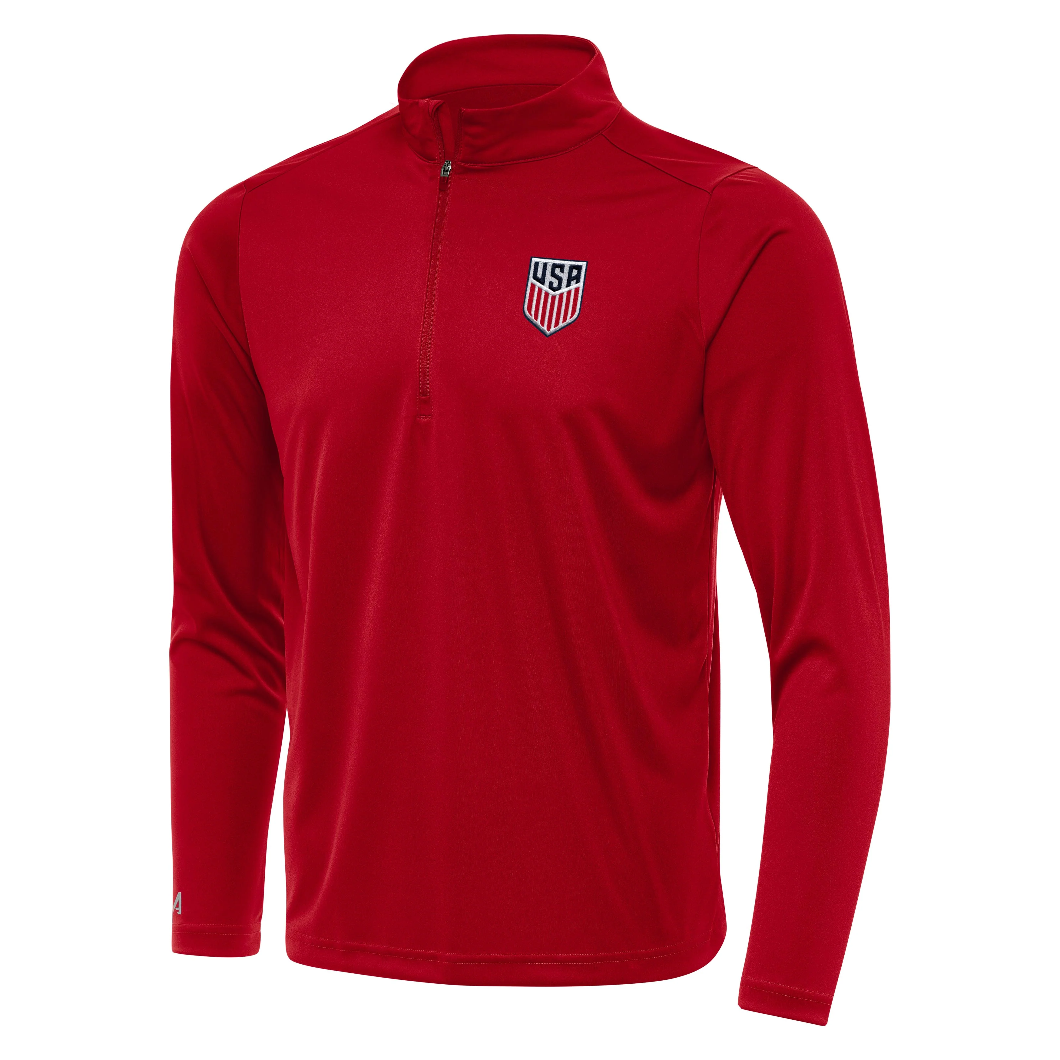 USMNT National Team Antigua Men's Tribute 1/4 Zip Pullover - Red