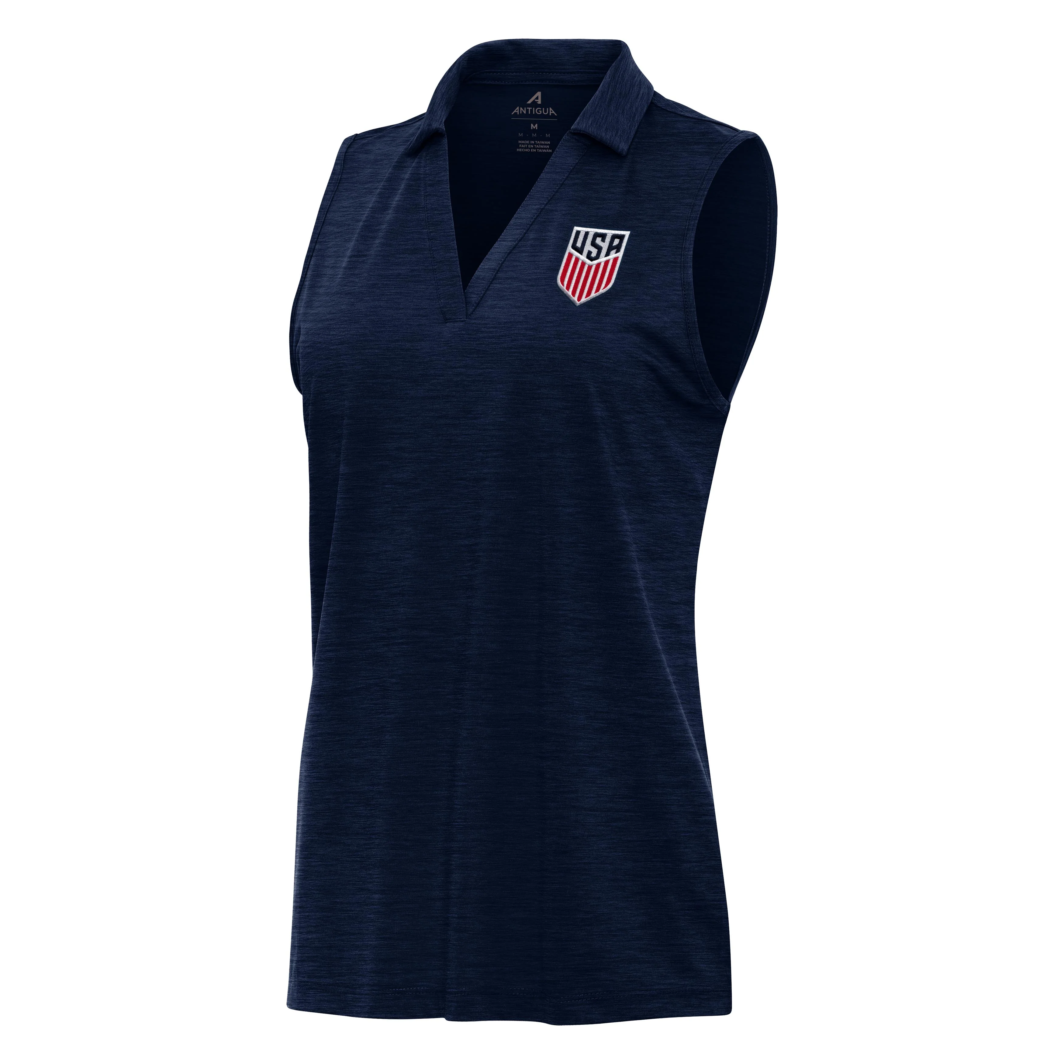 USMNT National Team Antigua Women's Layout S/L Polo - Navy
