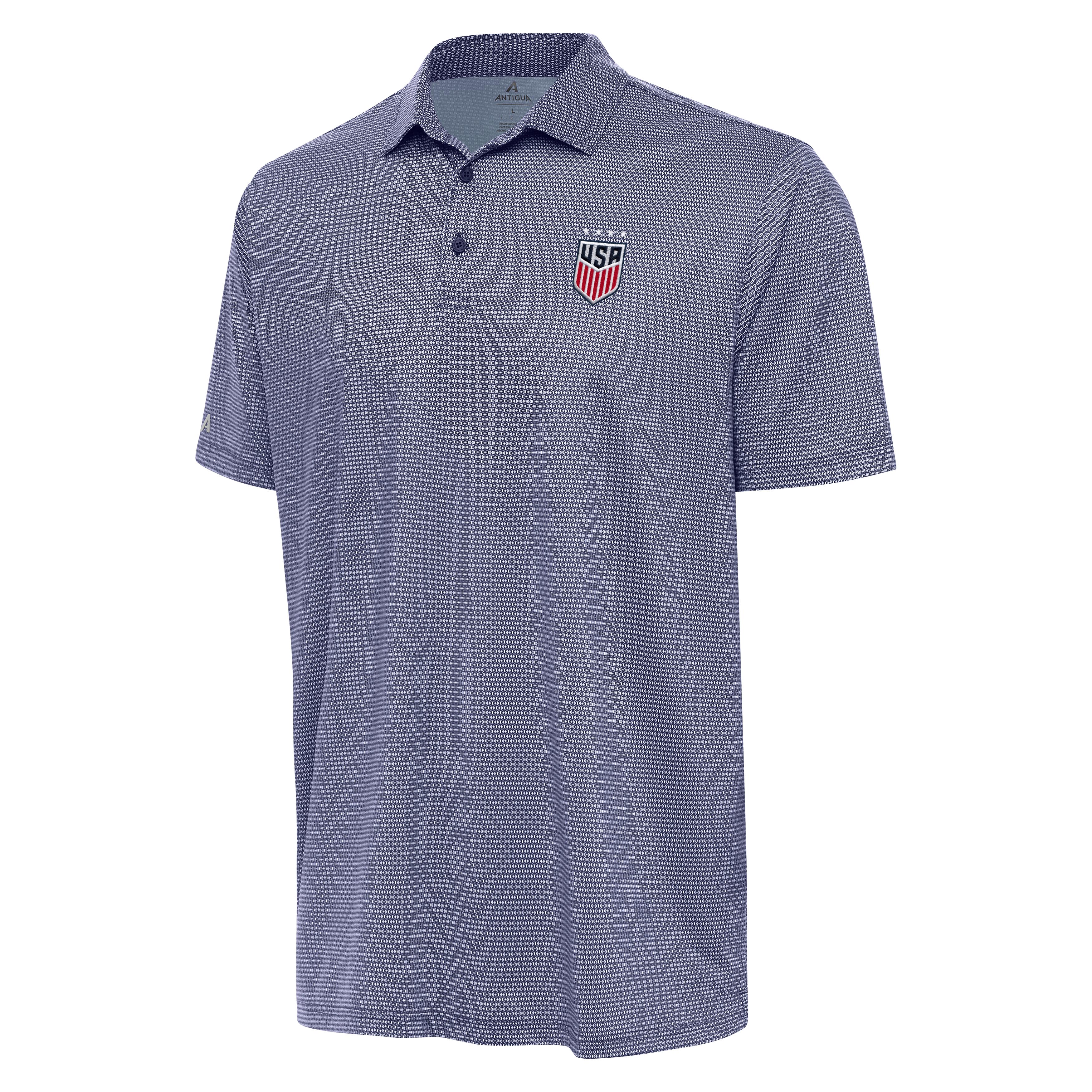 USWNT National Team Antigua Men's Rings Polo - Navy