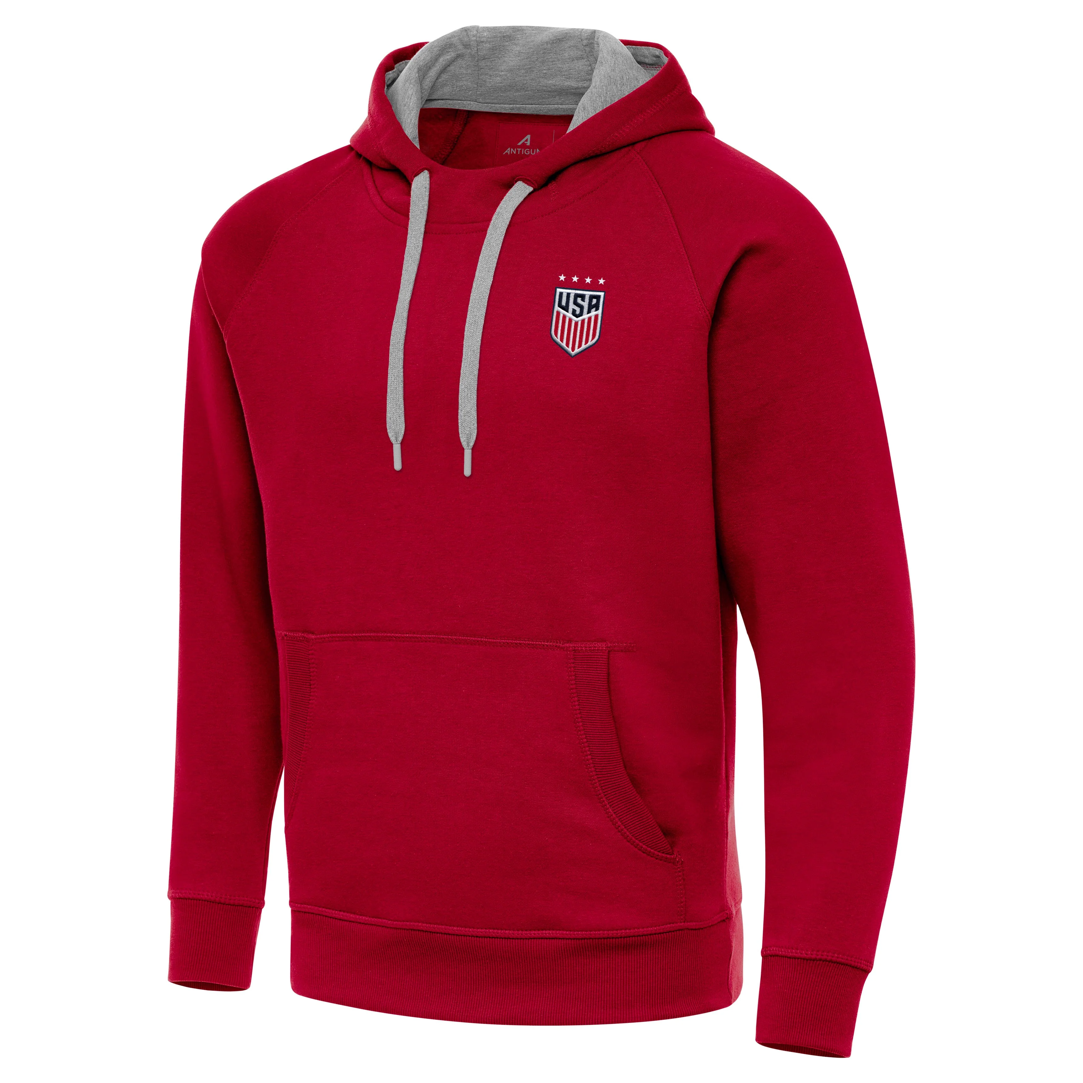 USWNT National Team Antigua Men's Victory Pullover Hoodie - Red