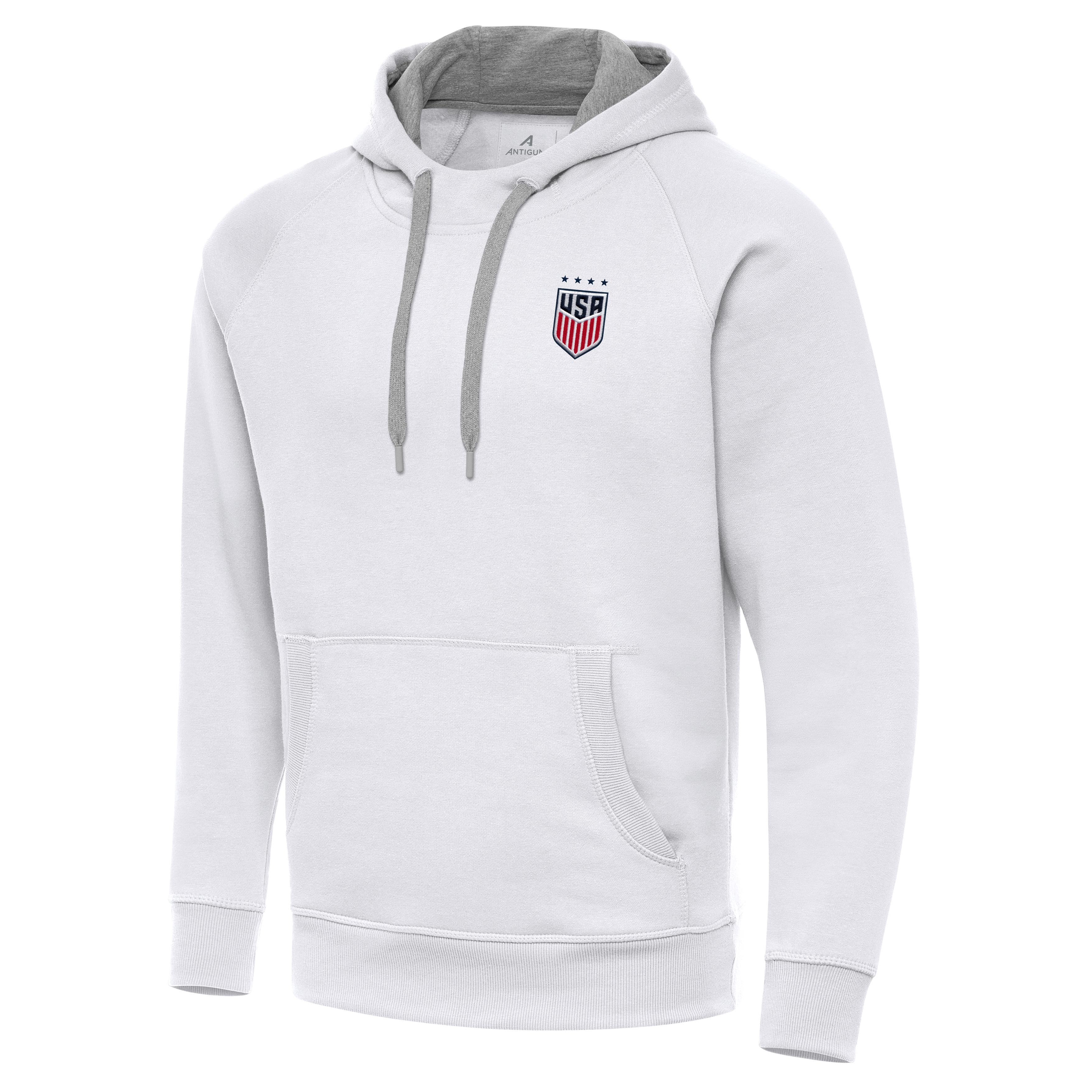 USWNT National Team Antigua Men's Victory Pullover Hoodie - White