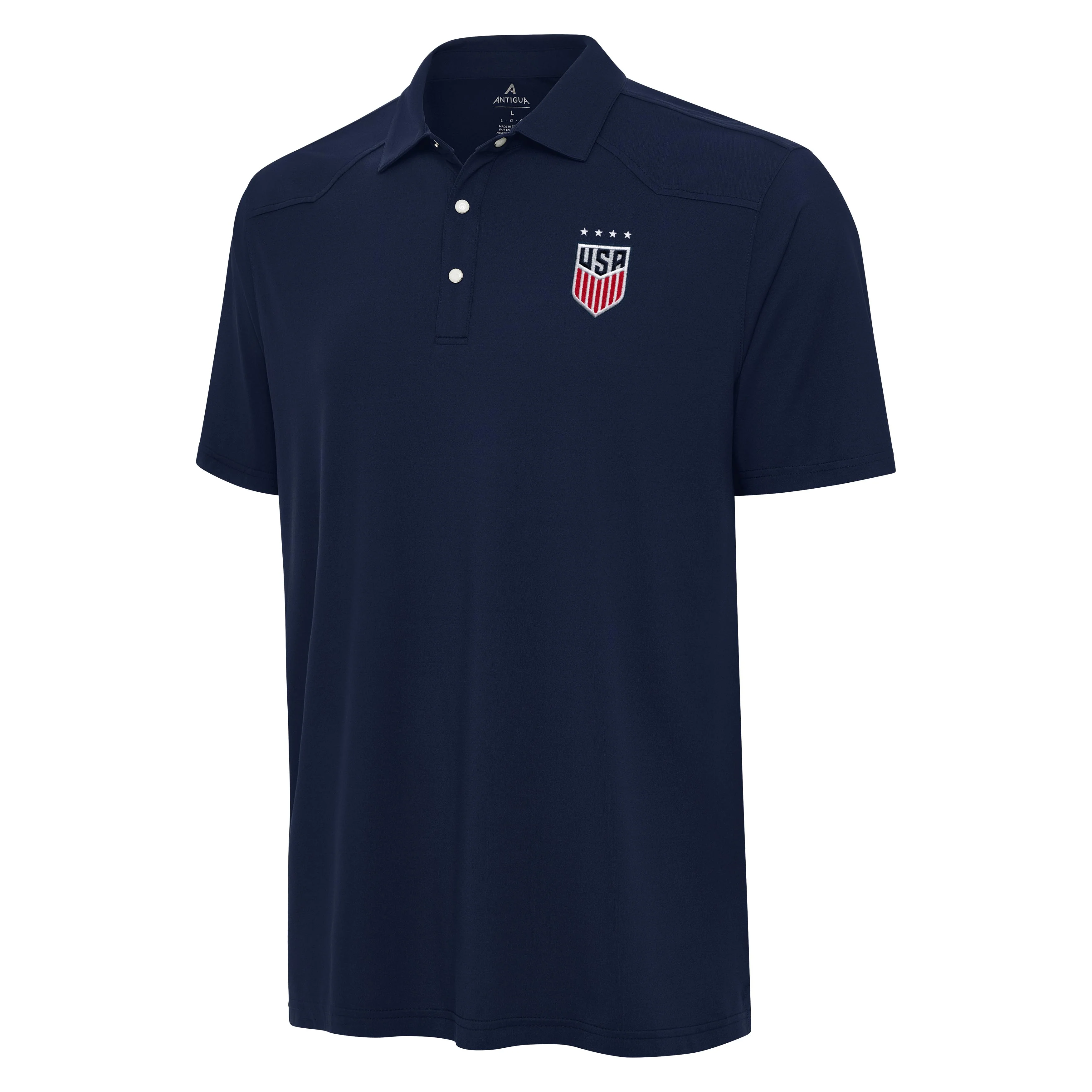 USWNT National Team Antigua Men's Western Polo - Navy