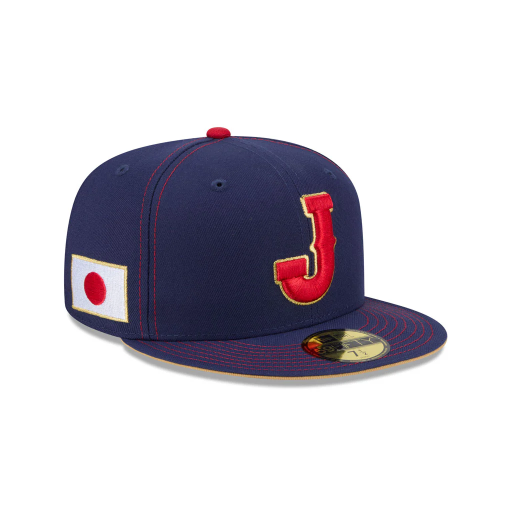 WBC Japan New Era 2026 Onfield 59FIFTY Fitted Hat - Navy - Image 2