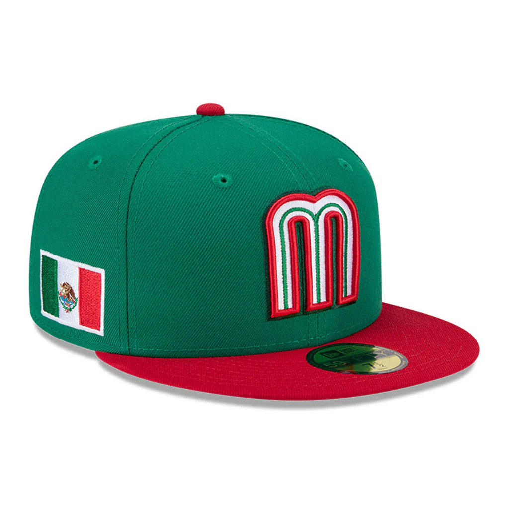 WBC Mexico New Era 2026 Onfield 59FIFTY Fitted Hat - Green - Image 2