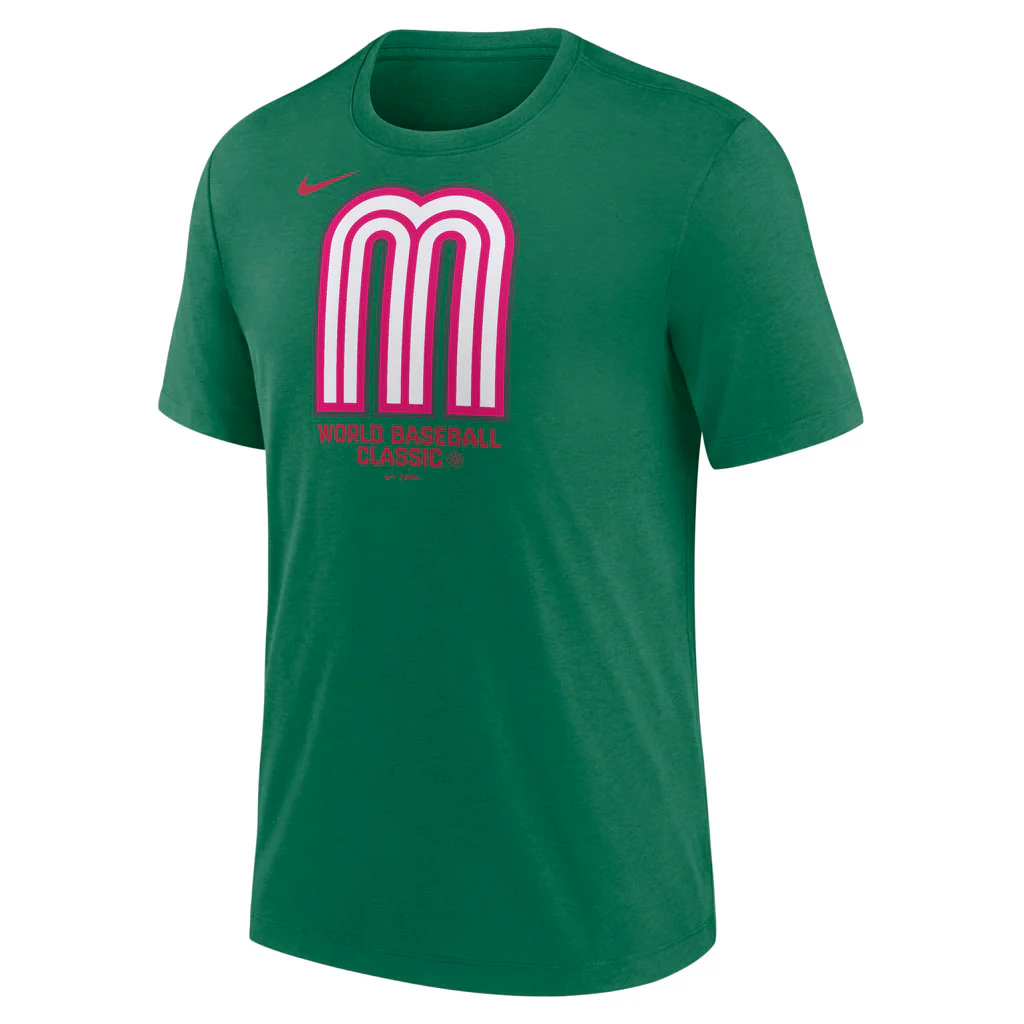 WBC Mexico Nike 2026 Triblend T-Shirt - Green - Image 2