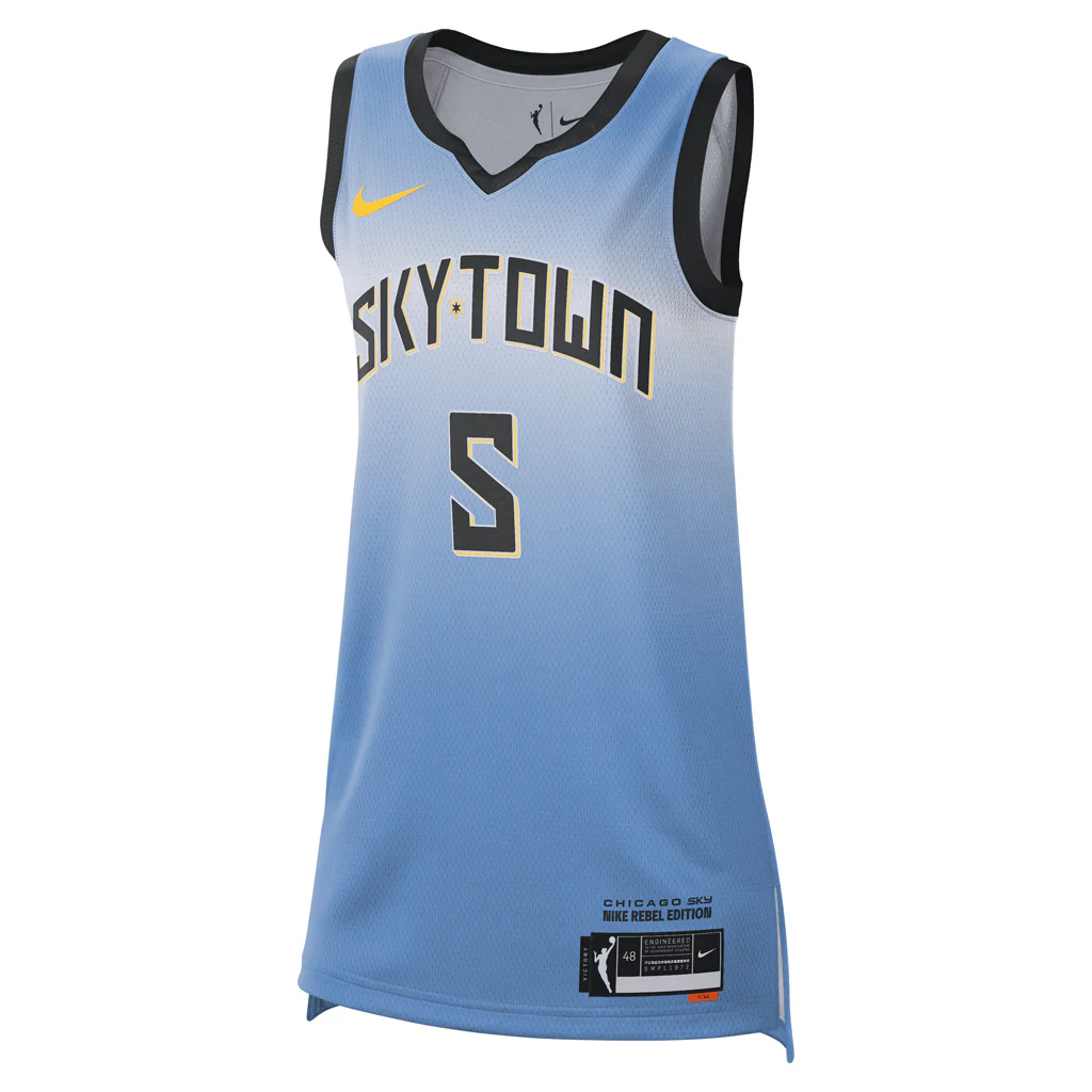 WNBA Chicago Sky Angel Reese Nike Explorer Victory Jersey - Blue - Image 2