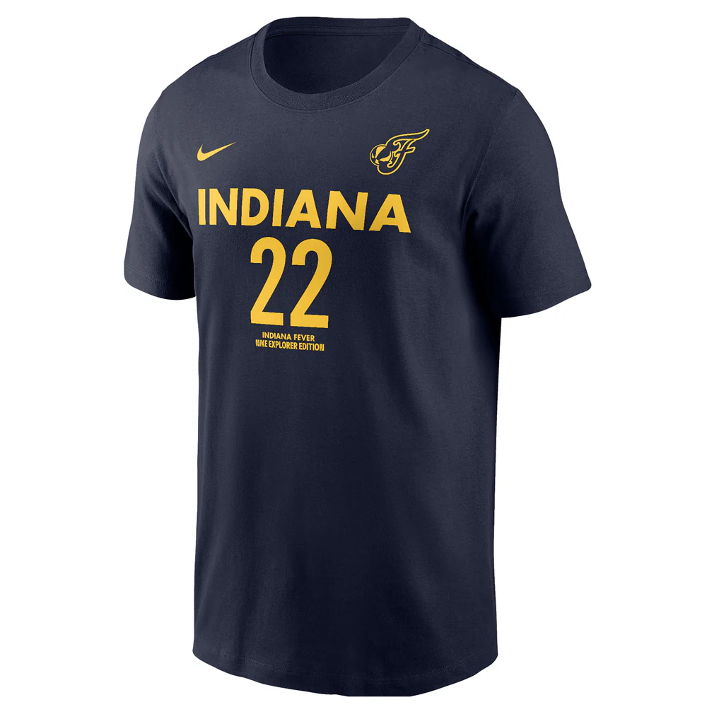 WNBA Indiana Fever Caitlin Clark Nike Explorer Name & Number T-Shirt - Navy - Image 2