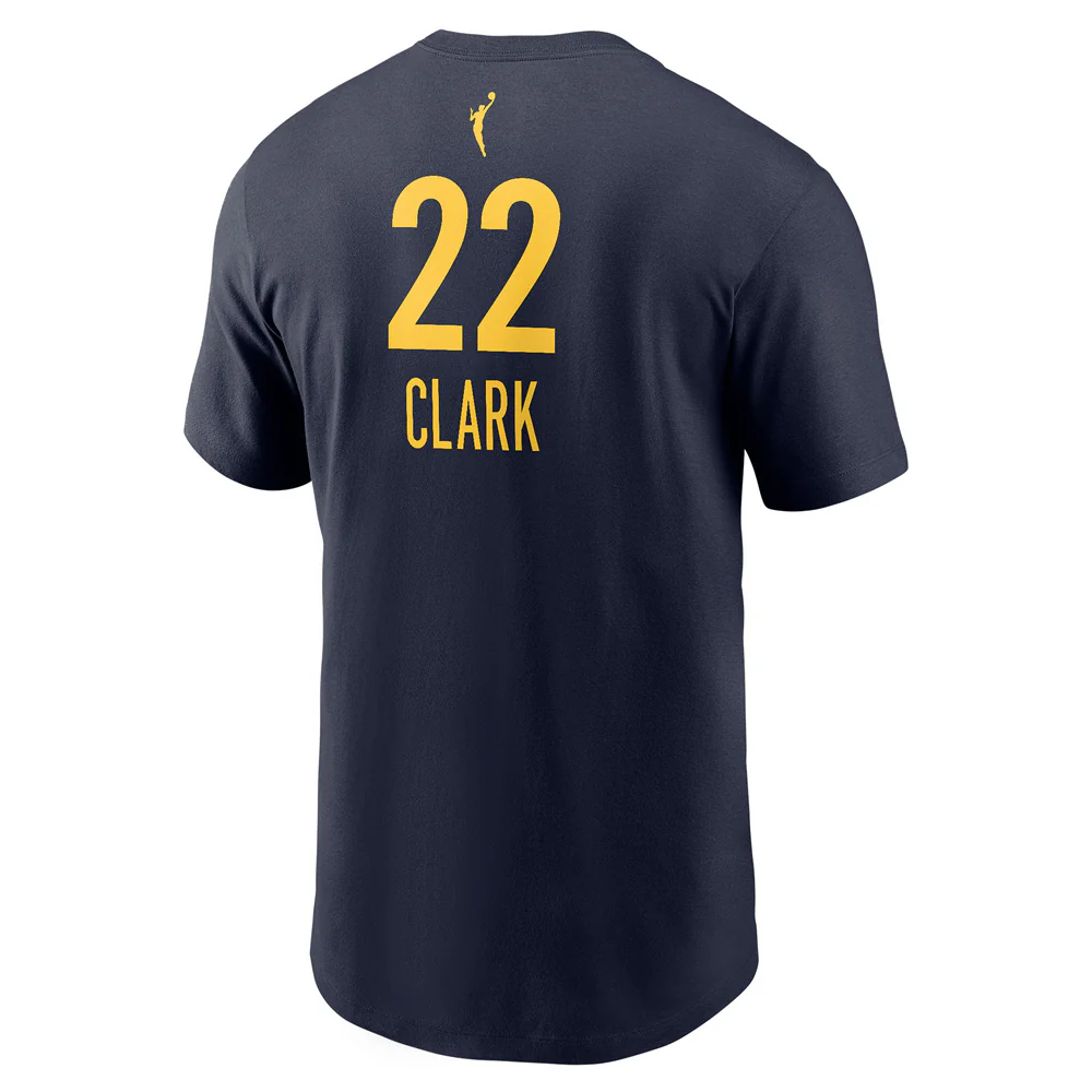 WNBA Indiana Fever Caitlin Clark Nike Explorer Name & Number T-Shirt - Navy - Image 3