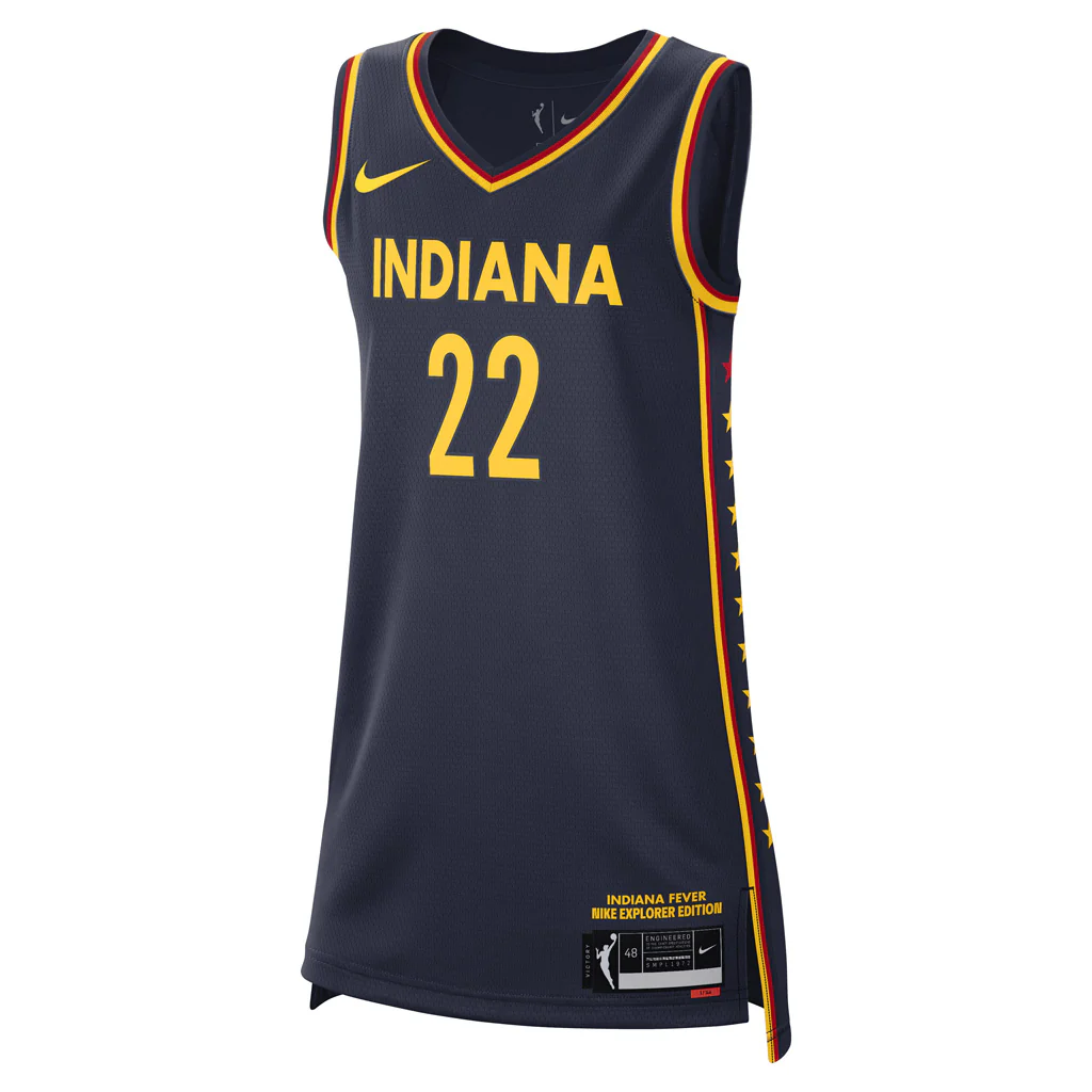 WNBA Indiana Fever Caitlin Clark Nike Explorer Victory Jersey - Navy - Image 2